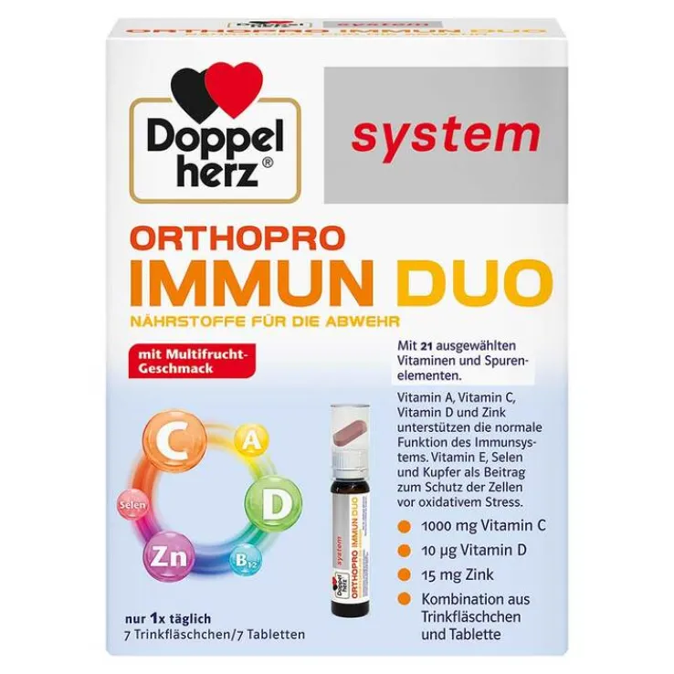 Doppelherz Orthopro Immun Duo system Trinkampullen, 7 St