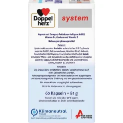 New Doppelherz system Antarktis Krill Kapseln, 60 St