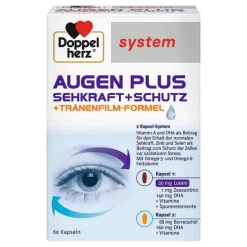 System Augen Plus Sehkraft +Schutz Kapseln, 60 St Augenvitamine