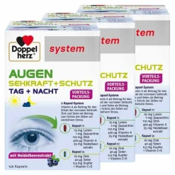 New system Augen Sehkraft + Schutz Kapseln, 3x120 St Augenvitamine