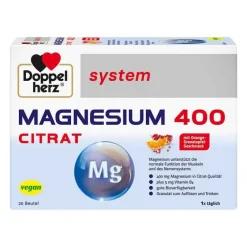 Doppelherz system Magnesium 400 Citrat Granulat, 20 St