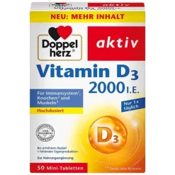 Doppelherz Vitamin D3 2000 I.E. Tabletten, 50 St