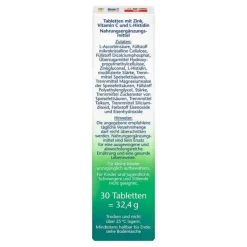 Doppelherz Zink + Histidin + Vitamin C Depot aktiv Tab, 30 St