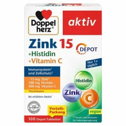 Discount Doppelherz Zink + Histidin + Vitamin C Depot aktiv Tab, 100 St