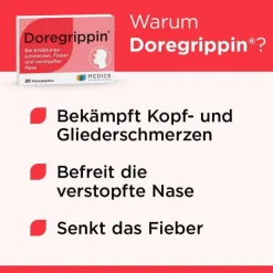 Sale bei Erkältungssymptomen, 20 St Schnupfen & Nasennebenhöhlen|Mittel Gegen Fieber