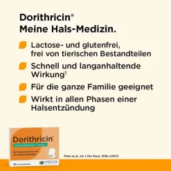Dorithricin® Halstabletten Classic bei Halsschmerzen, 20 St