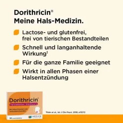 Outlet Dorithricin ® Halstabletten Waldbeere bei Halsschmerzen, 40 St