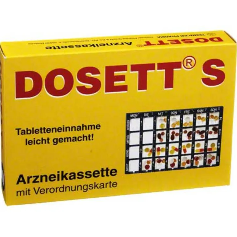 New S Arzneikassette blau, 1 St Dosierer & Zerteiler