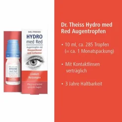 Outlet Dr. Theiss Hydro med Red Augentropfen, 10 ml