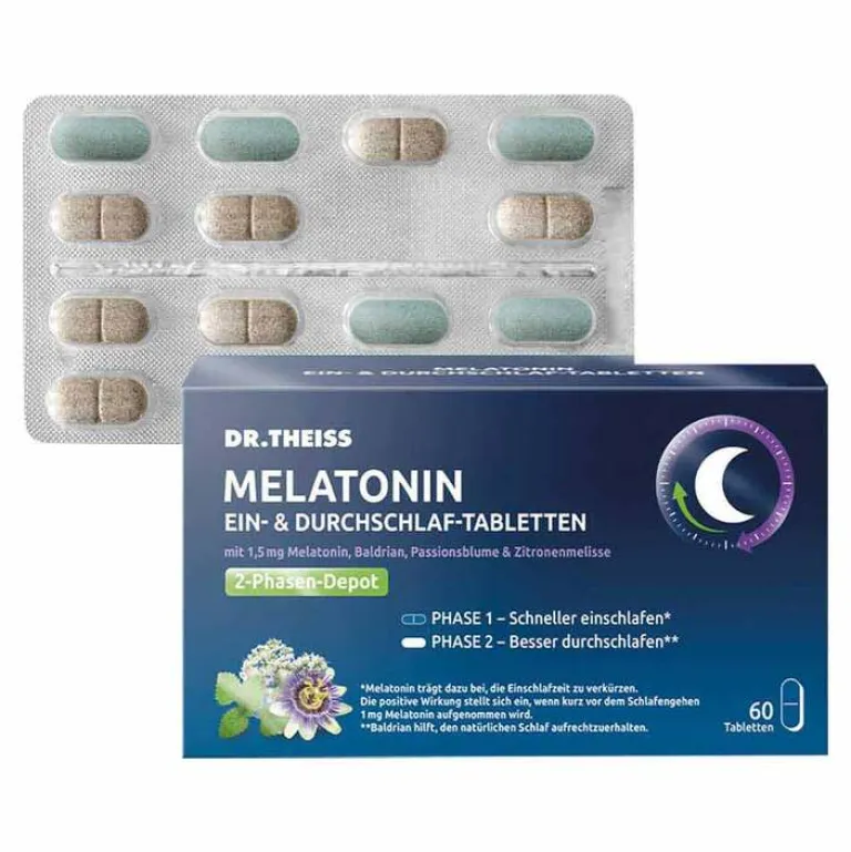 Clearance Dr. Theiss Melatonin Ein- & Durchschlaf-Tabletten, 60 St
