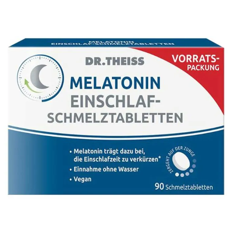 Discount Melatonin Einschlaf-Schmelztabletten, 90 St Melatonin Tabletten
