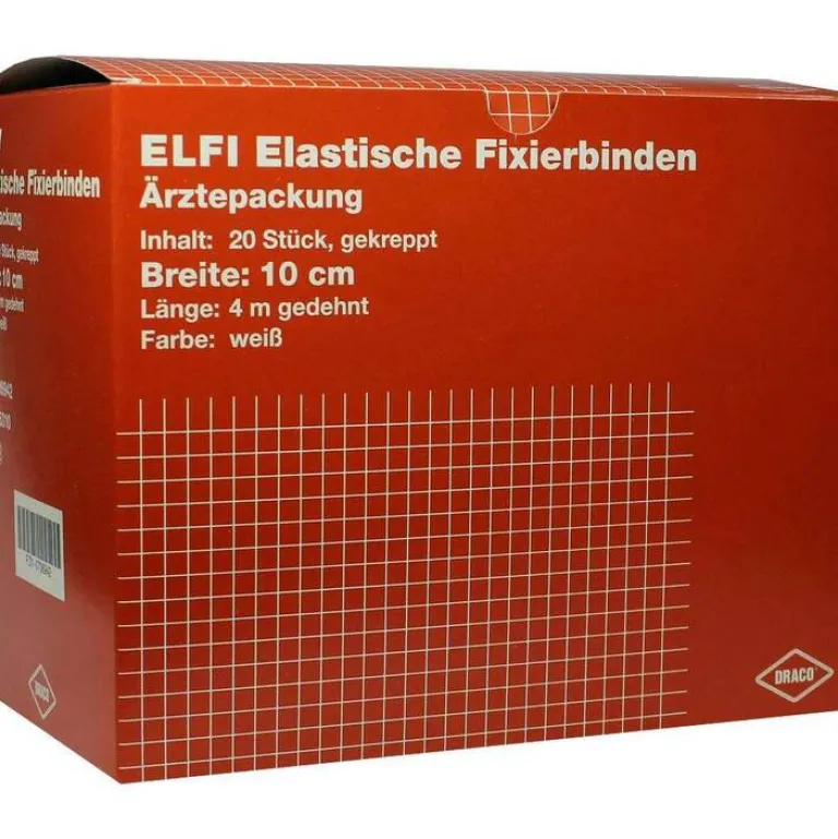 Clearance Draco elfi elastisch Fixierbinde 10cmx4m gekreppt, 20 St