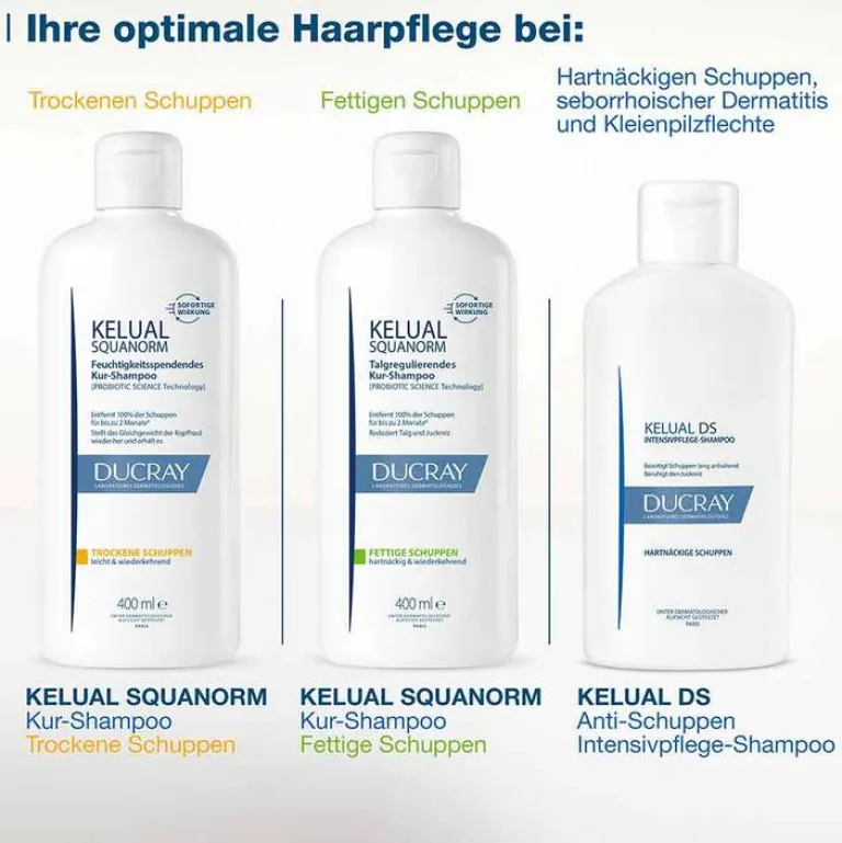New Kelual Squanorm Anti-Schuppen Shampoo trocken, 400 ml Shampoos|Haarausfall & Schuppen