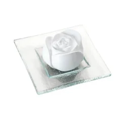 Hot Duftstein Rosenblüte Glasteller transparent, 1 St Duftsteine|Ätherische Öle & Duftöle