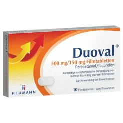 Duoval 500 mg / 150 mg Filmtabletten, 10 St