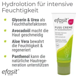 Hot Efasit Fuß Creme mit Schwammaufsatz, 75 ml
