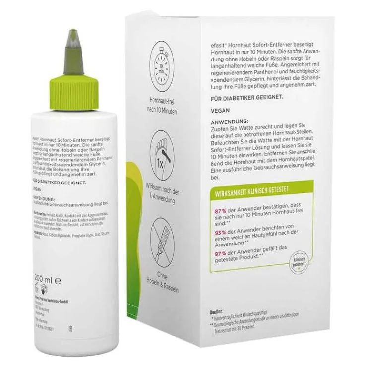 Efasit Hornhaut Sofort-Entferner Tinktur, 200 ml