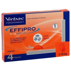 Effipro 67mg vet.Lösung z.Auftropf.kleine Hunde Pipette, 4 St