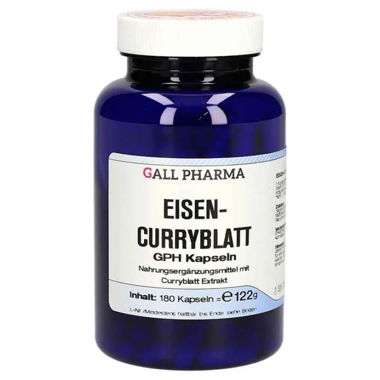 Eisen-Curryblatt GPH Kapseln, 180 St Vitamin C (Ascorbinsäure)