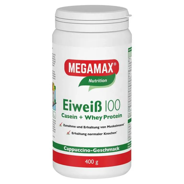Outlet Megamax Eiweiss 100 Cappuccino Megam, 400 g