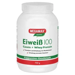 Hot Eiweiss 100 Cappuccino Megam, 750 g Eiweißpulver