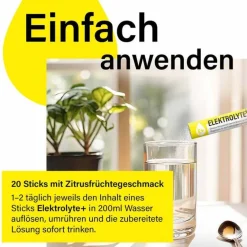 New Klosterfrau Elektrolyte + Granulat zur Herstellung einer Suspension zum Einnehmen Sticks, 20 St