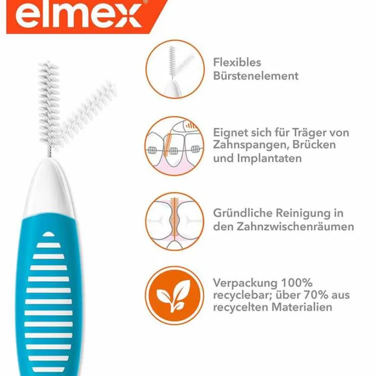 Best Interdentalbürsten Iso Größe 3 0,6 mm blau, 8 St Zwischenraumreinigung