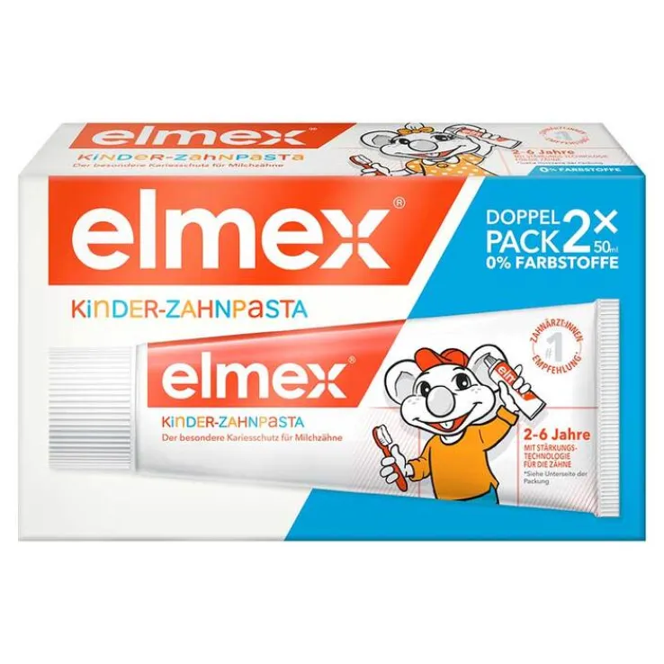 Elmex Kinderzahnpasta 2 - 6 Jahre Duo Pack, 2X50 ml