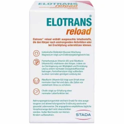 Best Elotrans reload Elektrolytpulver mit Vitaminen, 15X7.57 g