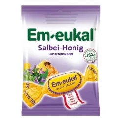 New Em-eukal Halsbonbons Salbei-Honig zuckerhaltig, 75 g Husten & Halsbonbons