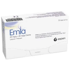 Emla Creme + Tegaderm Pflaster, 5X5 g
