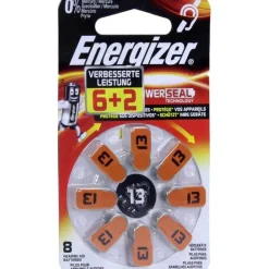 Hot Energizer Hörgerätebatterie 13, 8 St Batterien