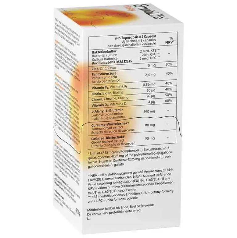 Discount Enviolife Vitality Bakterien Curcuma & L-Glutamin, 60 St