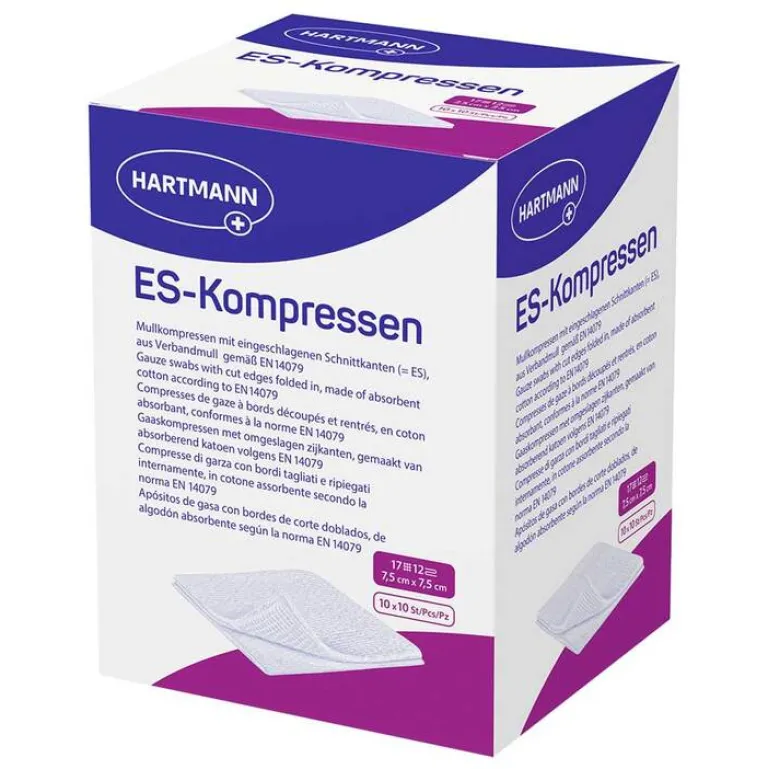 New steril 7,5x7,5 cm Großpackung, 10X10 St Sterile Kompressen