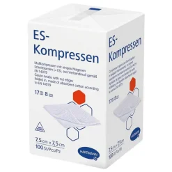 Sale unsteril 7,5x7,5 cm 8fach, 100 St Sterile Kompressen