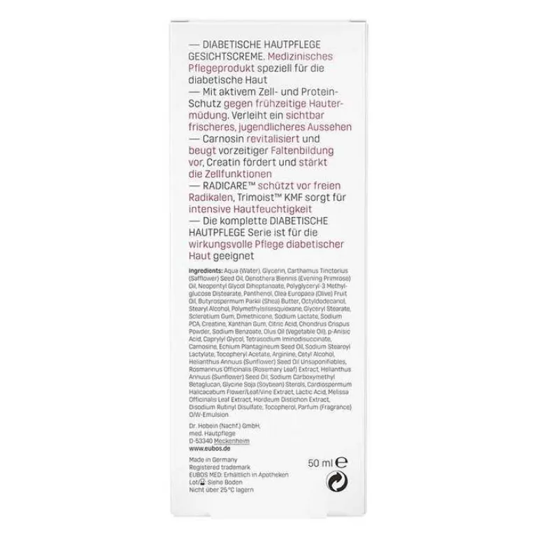 Online Eubos Diabetes Haut Gesicht Creme, 50 ml