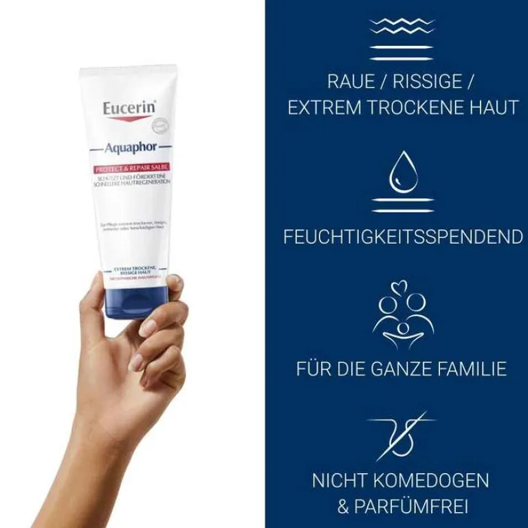New Eucerin Aquaphor Protect & Repair Salbe, 220 ml