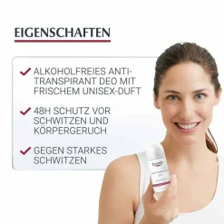 Deodorant Empfindliche Haut 24h Roll-on , 2X50 ml Antitranspirant & Deo