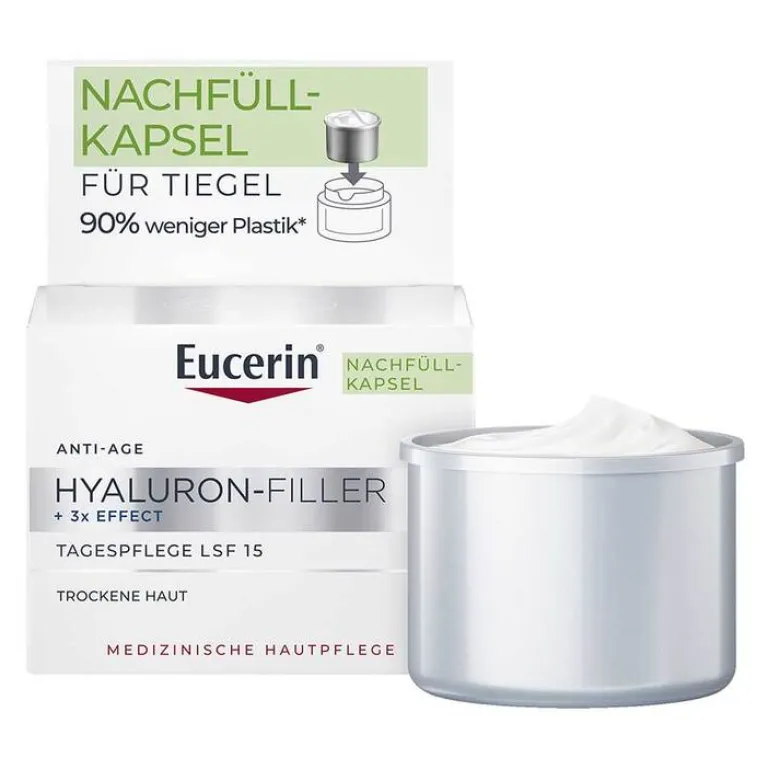 Hyaluron-Filler Tagescreme für trockene Haut mit LSF 15, 50 ml Anti-Aging|Hautbedürfnisse