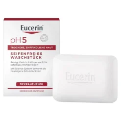 Hot Eucerin pH5 seifenfreies Waschstück für empfindliche Haut, 100 g