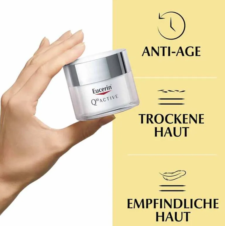 Clearance Q10 Active Anti-Falten Tagescreme für trockene Haut, 50 ml Empfindliche Haut|Anti-Aging