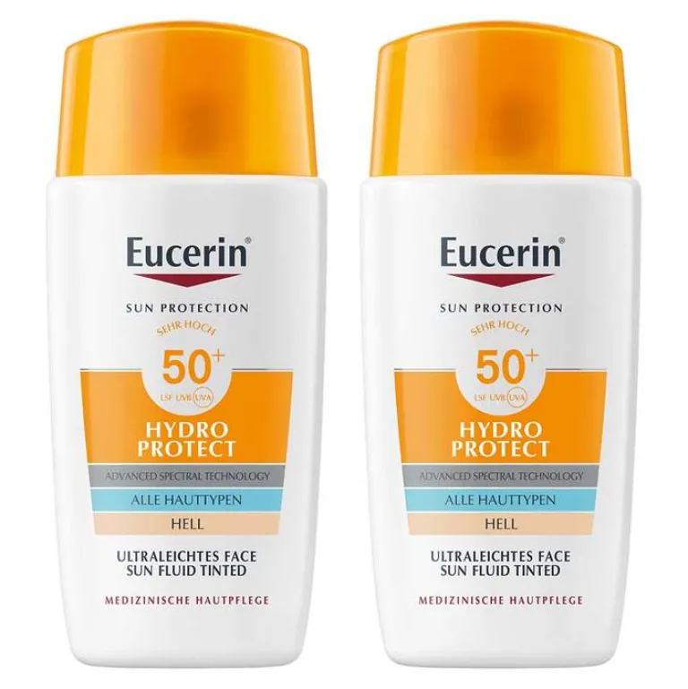 Eucerin Sun Fluid Hydro Protect Face hell LSF 50 +, 2x50 ml