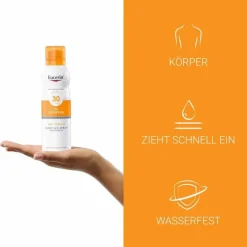 Best Eucerin Sun Oil Control Body transparent Aerosol LSF 30, 200 ml
