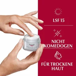 Hot Eucerin Volume-Filler Tagescreme für trockene Haut mit LSF 15, 50 ml
