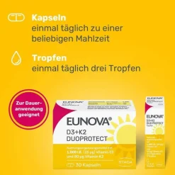 Clearance Eunova Duoprotect D3 + K2 1000 I.E. / 50 µg Tropfen, 11.5 ml