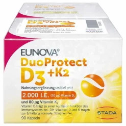 New Duoprotect D3 + K2 2000 I.E. / 80 µg Kapseln, 2X90 St Vitamin D (Colecalciferol)