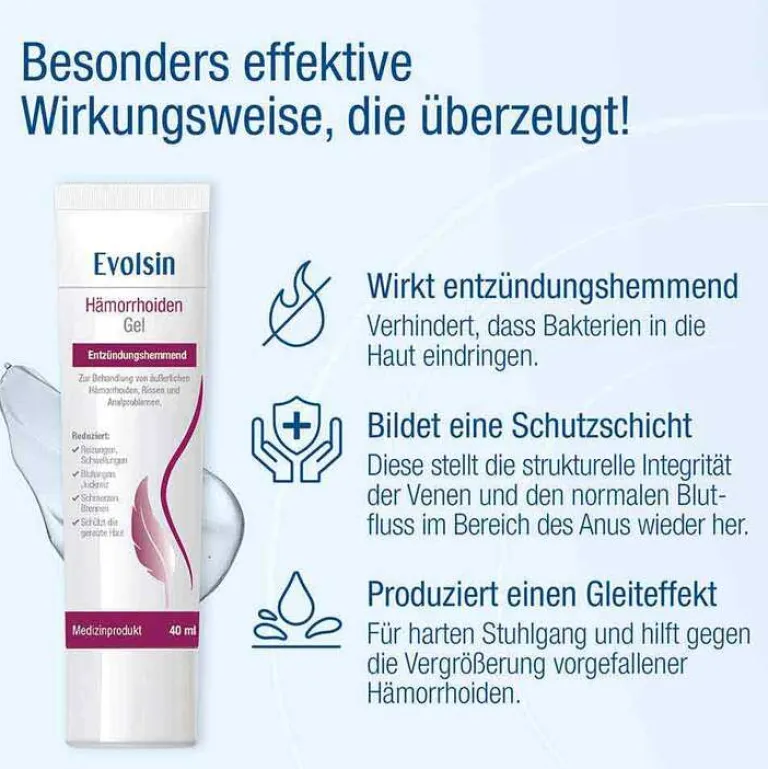 Hot ® Hämorrhoiden Gel, 40 ml Hämorrhoiden Salbe