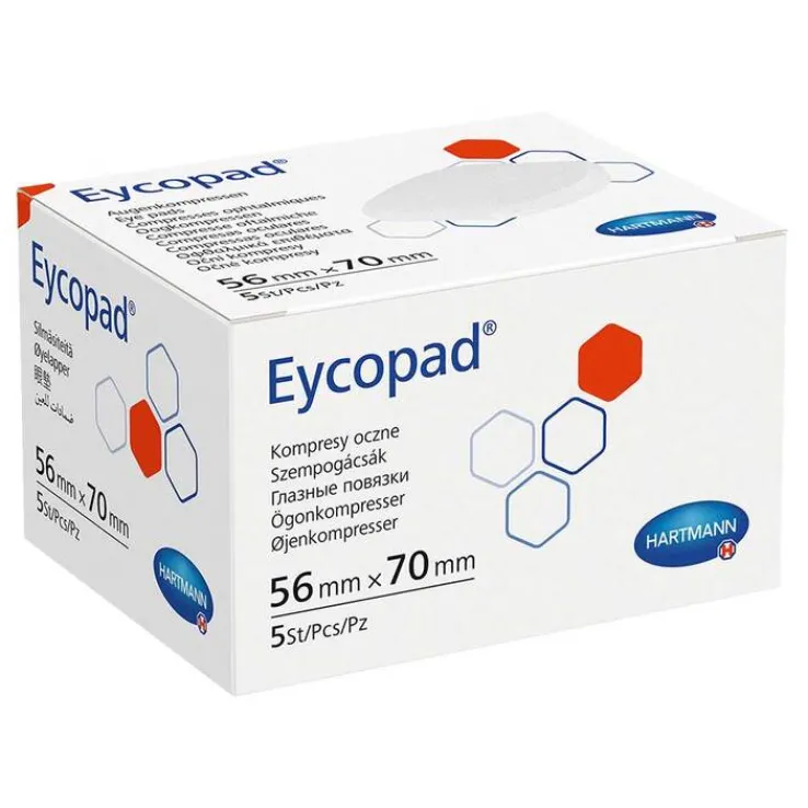 Eycopad Augenkompressen 56x70 mm unsteril, 5 St