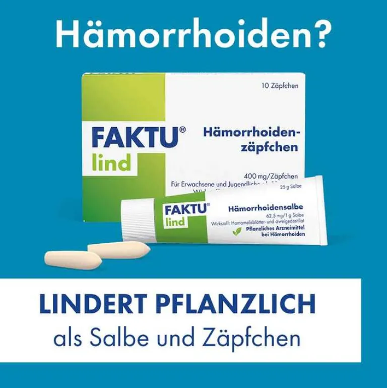 Hot Faktu lind Hämorrhoidensalbe mit Hamamelis, 25 g