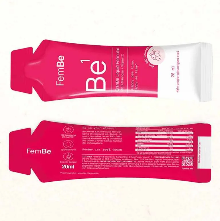 Sale Fembe Be1 Cranbe Liquid Formular, 9X20 ml Vitamin C (Ascorbinsäure)|Mannose
